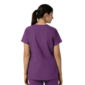 Blusa médica tipo túnica com decote em V da coleção Force Essentials para mulher