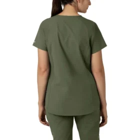 Blusa médica tipo túnica com decote em V da coleção Force Essentials para mulher