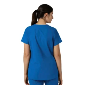 Blusa médica tipo túnica com decote em V da coleção Force Essentials para mulher