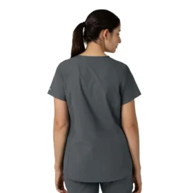 Blusa médica tipo túnica com decote em V da coleção Force Essentials para mulher