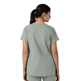 Blusa médica tipo túnica com decote em V da coleção Force Essentials para mulher