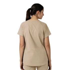 Blusa médica tipo túnica com decote em V da coleção Force Essentials para mulher