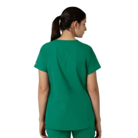 Blusa médica tipo túnica com decote em V da coleção Force Essentials para mulher