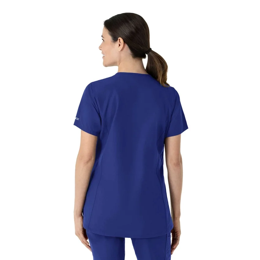 Blusa médica tipo túnica com decote em V da coleção Force Essentials para mulher