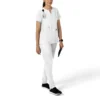 Blusa médica tipo túnica com decote em V da coleção Force Essentials para mulher