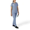 Blusa médica tipo túnica com decote em V da coleção Force Essentials para mulher