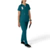 Blusa médica tipo túnica com decote em V da coleção Force Essentials para mulher