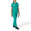Blusa médica tipo túnica com decote em V da coleção Force Essentials para mulher