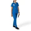 Blusa médica tipo túnica com decote em V da coleção Force Essentials para mulher
