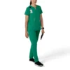 Blusa médica tipo túnica com decote em V da coleção Force Essentials para mulher