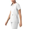 Blusa médica tipo túnica com decote em V da coleção Force Essentials para mulher