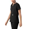 Blusa médica tipo túnica com decote em V da coleção Force Essentials para mulher