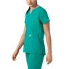 Blusa médica tipo túnica com decote em V da coleção Force Essentials para mulher