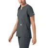 Blusa médica tipo túnica com decote em V da coleção Force Essentials para mulher