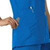 Blusa médica tipo túnica com decote em V da coleção Force Essentials para mulher