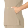 Blusa médica tipo túnica com decote em V da coleção Force Essentials para mulher