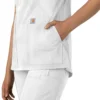 Blusa médica tipo túnica com decote em V da coleção Force Essentials para mulher
