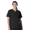 Blusa médica unissexo Force Essentials com decote em V e 6 bolsos