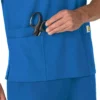Blusa médica unissexo Force Essentials com decote em V e 6 bolsos