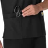 Blusa médica unissexo Force Essentials com decote em V e 6 bolsos