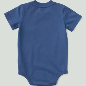 Body de manguitos curtos com bolso para meninos (bebé)