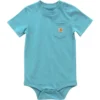 Body infantil de manguitos curtos com bolso (bebé)