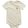 Body infantil de manguitos curtos com bolso (bebé)