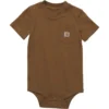 Body infantil de manguitos curtos com bolso (bebé)