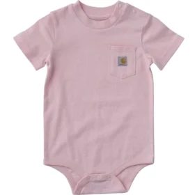 Body infantil de manguitos curtos com bolso (bebé)