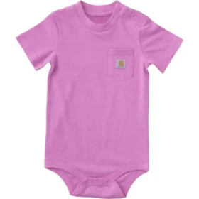 Body infantil de manguitos curtos com bolso (bebé)