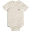 Body infantil de manguitos curtos com bolso (bebé)