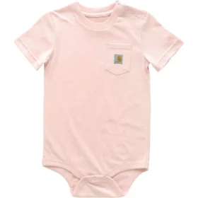 Body infantil de manguitos curtos com bolso (bebé)