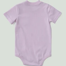 Body infantil de manguitos curtos com bolso (bebé)