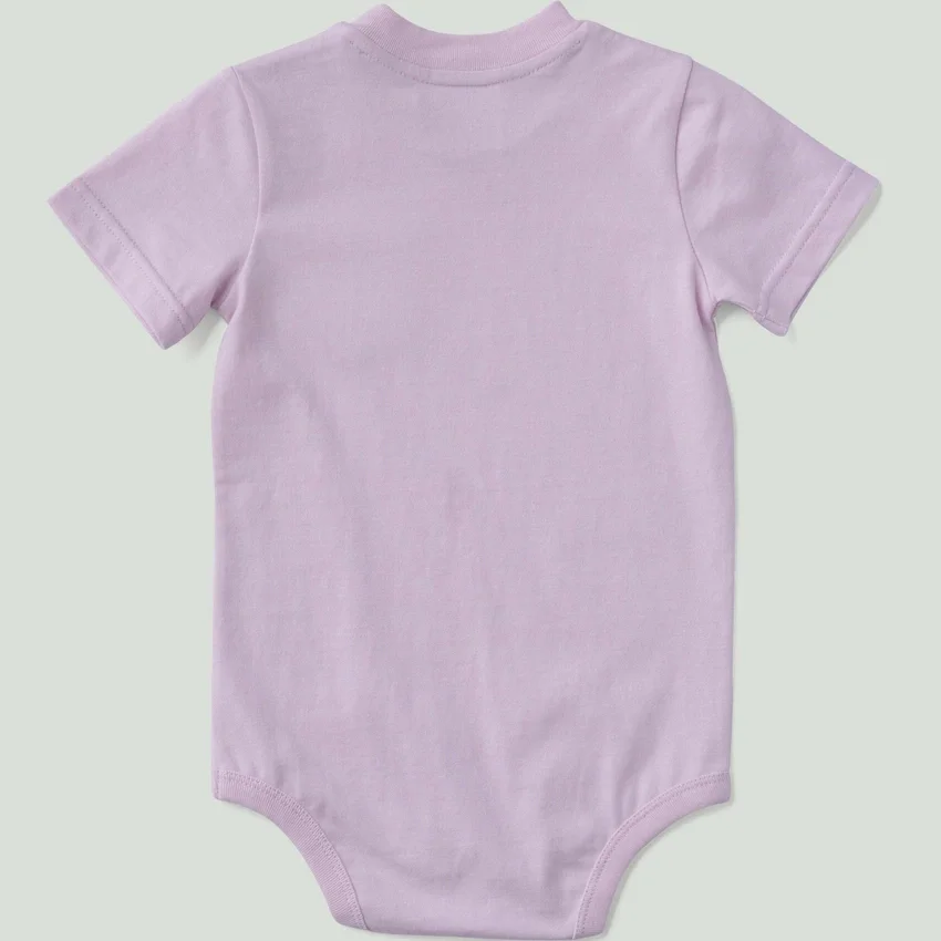 Body infantil de manguitos curtos com bolso (bebé)