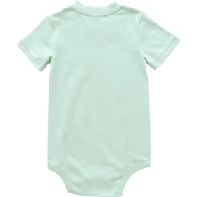 Body infantil de manguitos curtos com bolso (bebé)