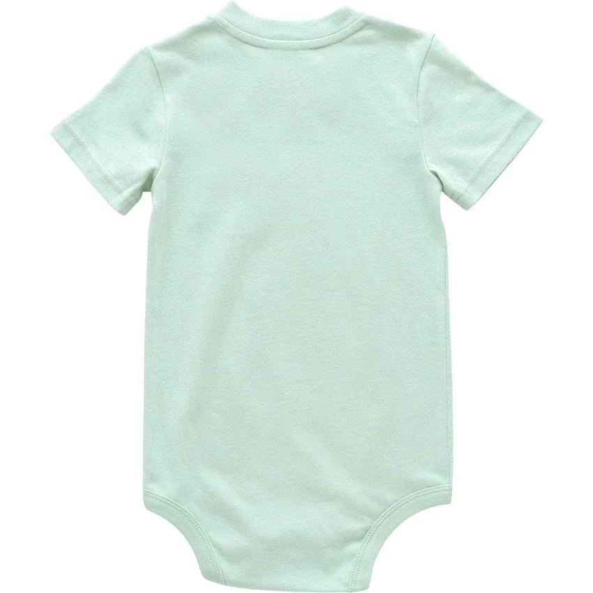 Body infantil de manguitos curtos com bolso (bebé)