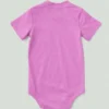 Body infantil de manguitos curtos com bolso (bebé)