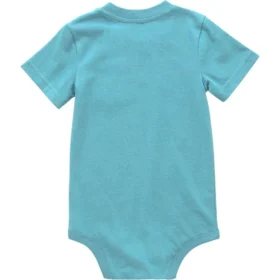 Body infantil de manguitos curtos com bolso (bebé)