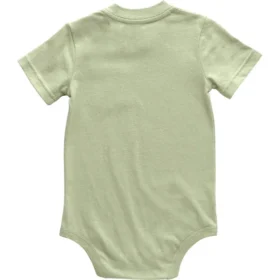 Body infantil de manguitos curtos com bolso (bebé)