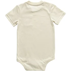 Body infantil de manguitos curtos com bolso (bebé)