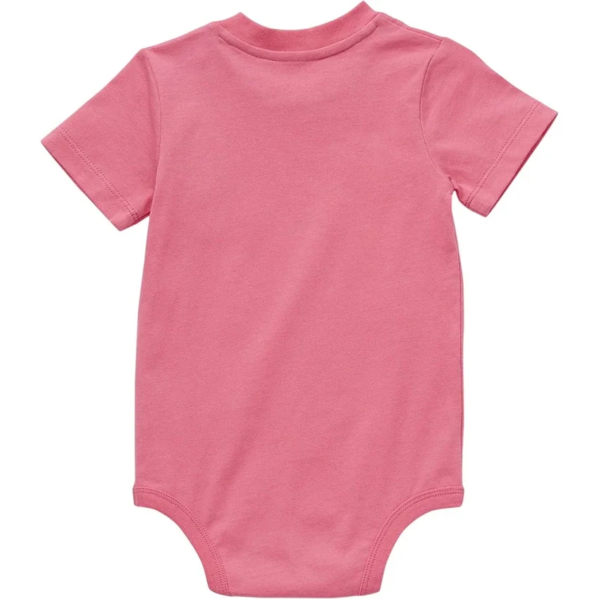 Body infantil de manguitos curtos com bolso (bebé)
