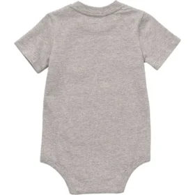 Body infantil de manguitos curtos com bolso (bebé)
