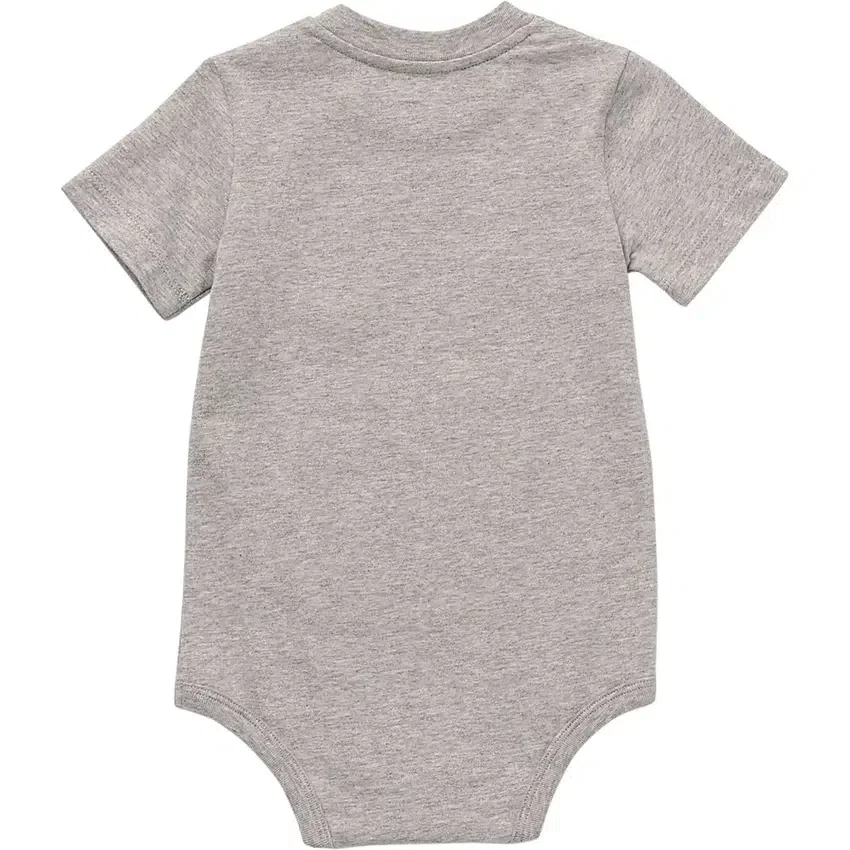 Body infantil de manguitos curtos com bolso (bebé)