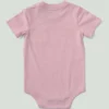 Body infantil de manguitos curtos com bolso (bebé)