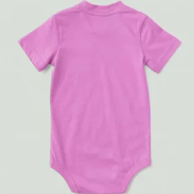 Body infantil de manguitos curtos com bolso (bebé)