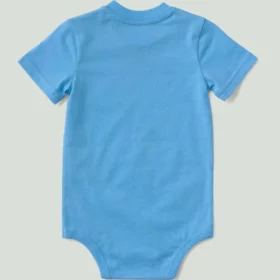 Body infantil de manguitos curtos com bolso (bebé)