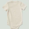 Body infantil de manguitos curtos com bolso (bebé)