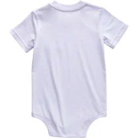 Body infantil de manguitos curtos com bolso (bebé)
