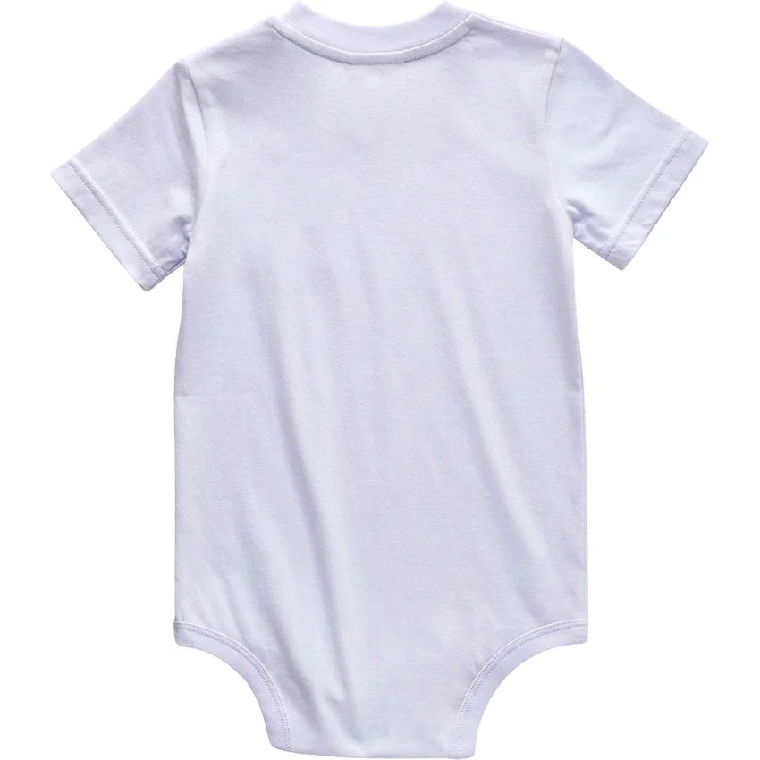 Body infantil de manguitos curtos com bolso (bebé)