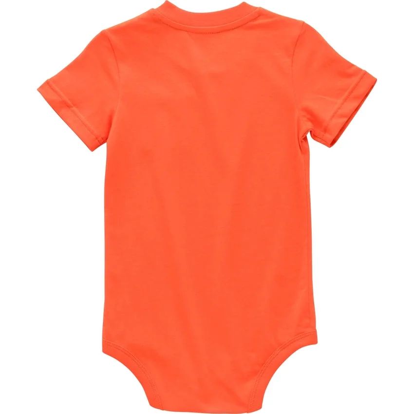 Body infantil de manguitos curtos com bolso (bebé)